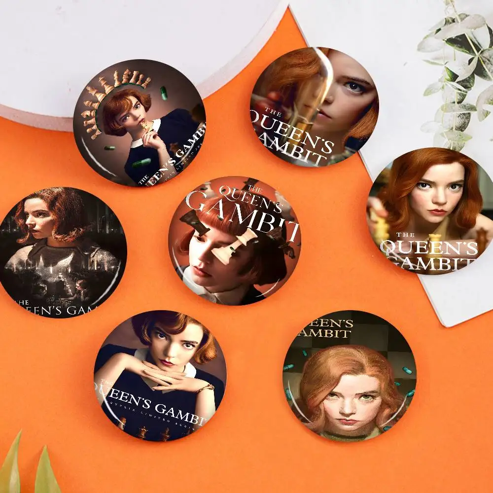 

The Queen S Gambit Movie 58mm Animals Funny Brooches Badge Backpack Clothes Gift Accessory