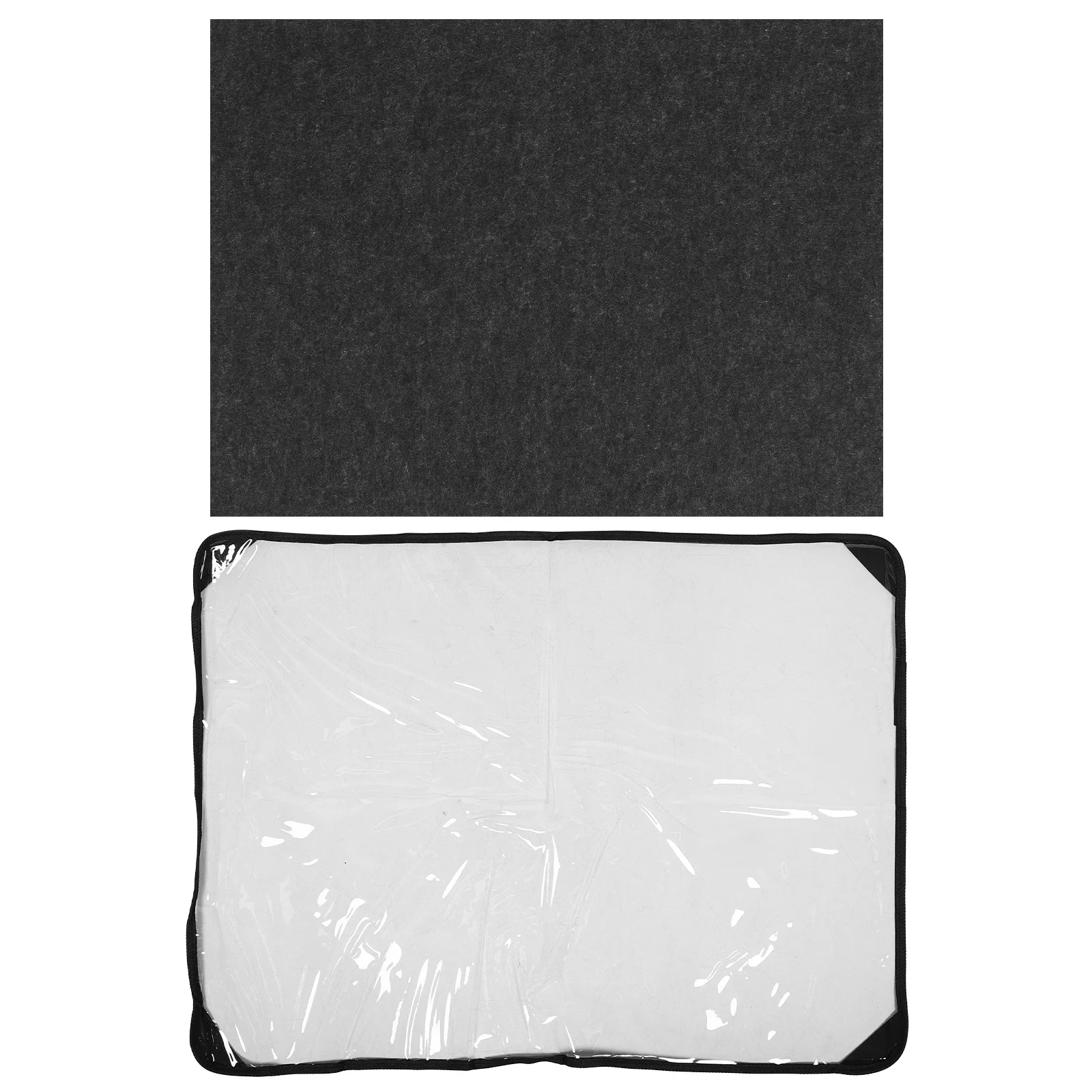 1 szt. Składana duża mata filcowa do przechowywania puzzli, zwijana, przenośna, z pokrowcem, pyłoszczelna, ochrona puzzli – Puzzle