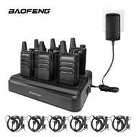 6stuks Baofeng BF-888S PLUS Mini Walkie Talkie Usb Opladen Uhf Protable Radio Voor BF-888S Handheld Tweeweg Radio Voor Hotel