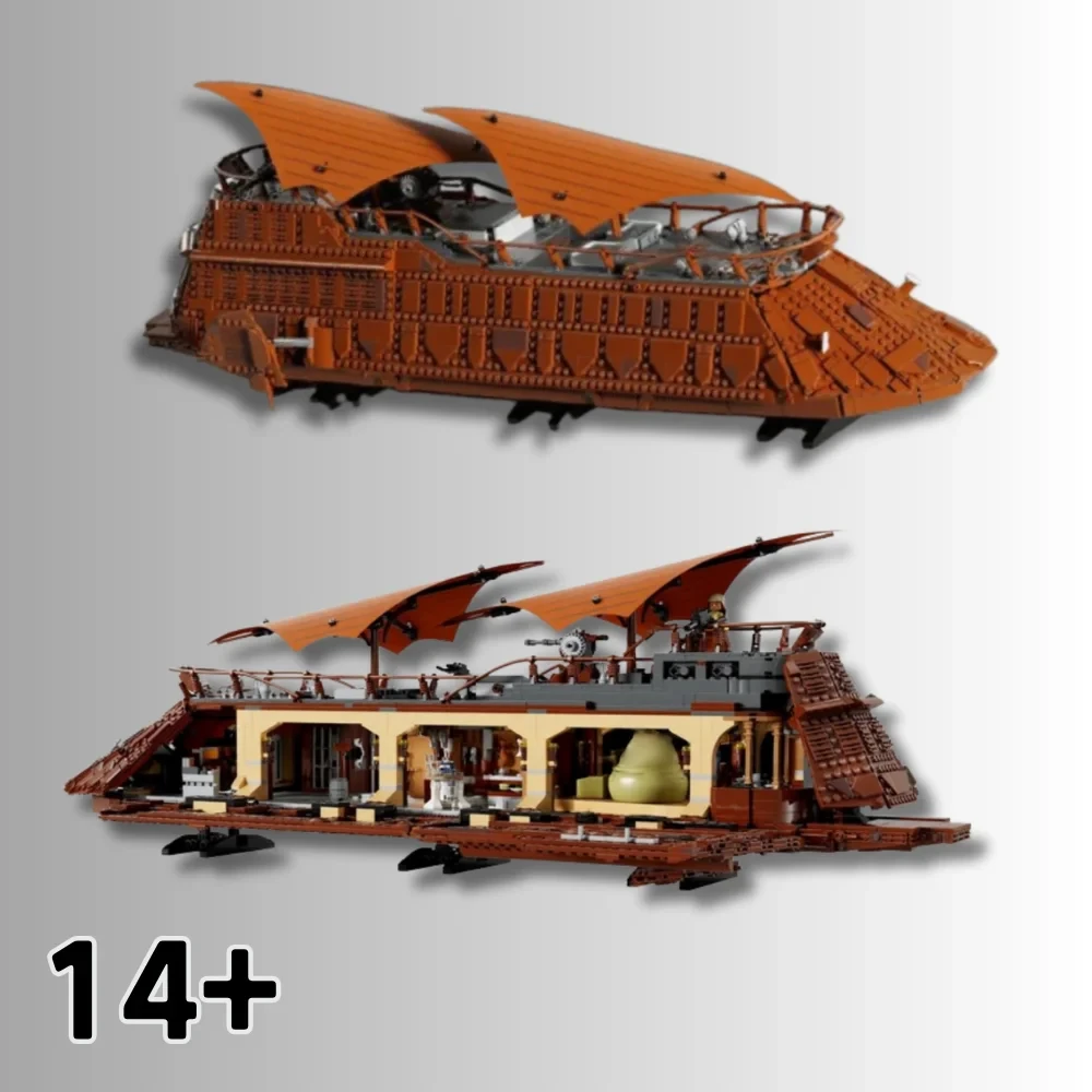 

2026 Building Block Classic Sail Barge Space Boat Model Bricks Puzzle Assembly Compatible Toy For Kids Adult Birthday Gifts