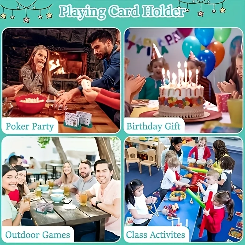 حامل بطاقات بدون حاجة لبطاقة، حامل بطاقات بلاستيكي ثلاثي الطبقات قابل للتوسيع والترقية، ألعاب الكرنفال #6