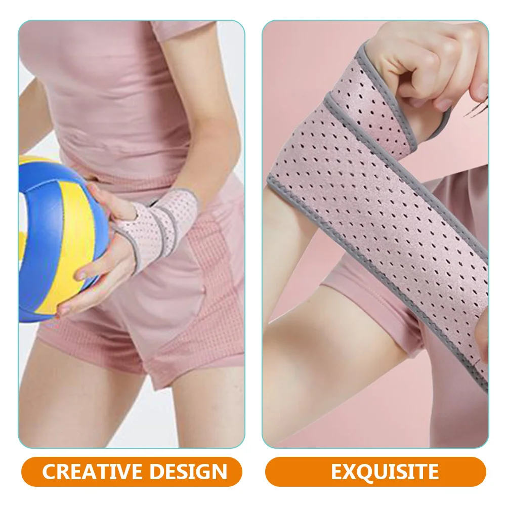 زوج واحد من دعامة دعم المعصم الرياضية القابلة للتعديل للنساء تستخدم واقي معصم مرن قابل للتنفس للكرة الطائرة للتدريب على التمرين