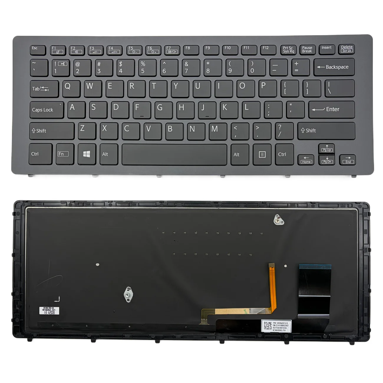 Teclado retroiluminado para ordenador portátil, US/ruso, para Sony Vaio SVF 15N SVF15N SVF15N100C SVF15N14CXB SVF15N14CXS SVF15N17SGB Series Ru Layout