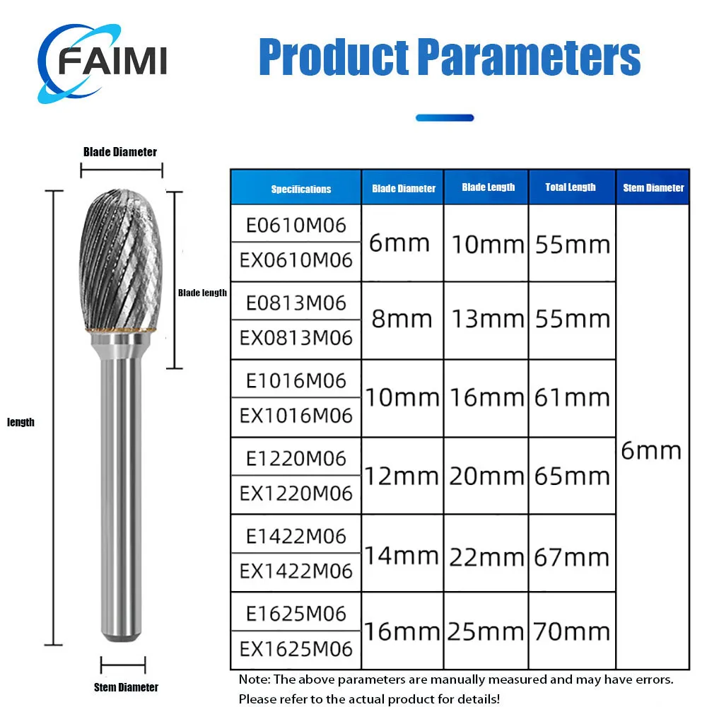 E-type single rotary file and double rotary file torch cutting head metal grinding carving single and double groove H-shaped