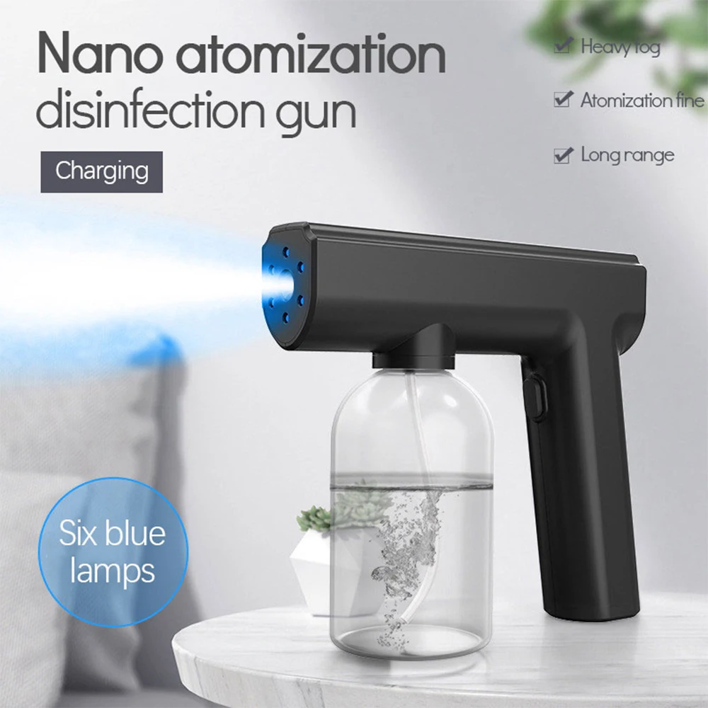 

300ML Wireless Electric Disinfection Sprayer Rechargeable Blue Light Disinfection Machine Suitable for Office Home School