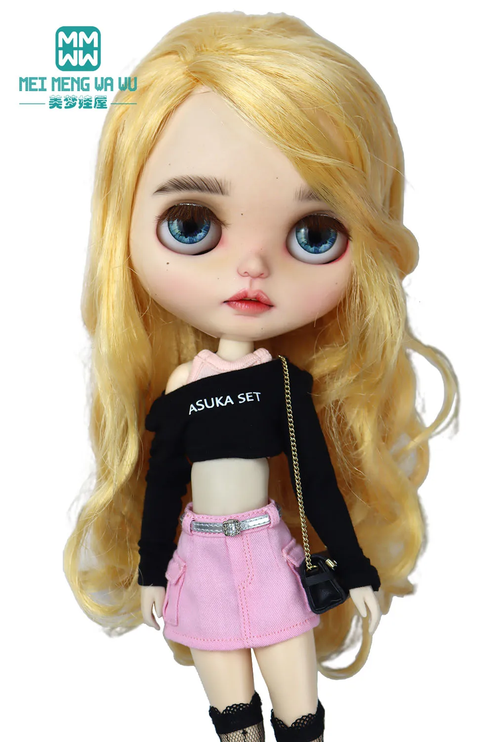 

Подходит для 28 см Blyth amazon OB22 OB24, одежда для кукол, модная футболка ярких цветов