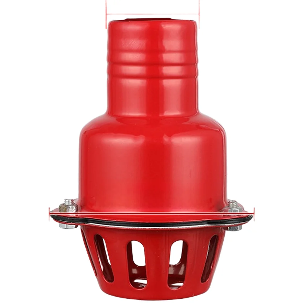 Foot Valve with Strainer for Water Pump Priming and Flow Control Cast Iron Check Valve 75mm 100mm 125mm Black Finish
