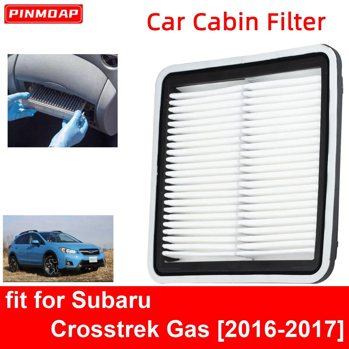 Car Engine  Cabin Air Filter for Subaru Crosstrek Gas 2016-2017 Auto Filters Car Engine bon Fiber CA9997 16546-AA090 16546-AA10A