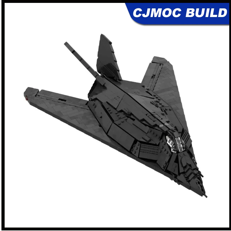 

1134 Pcs MOC UCS F-117 Nighthawk Airplane Building Block Toys Set 1:40 Scale Assembling Bricks DIY Model MOC-96820