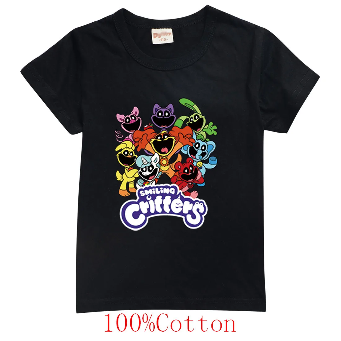 Smiling Critters t-shirt per bambini ragazzi ragazza Cartoon Anime Catnap maniche corte Tees girocollo top bambini Tshirt abbigliamento estivo