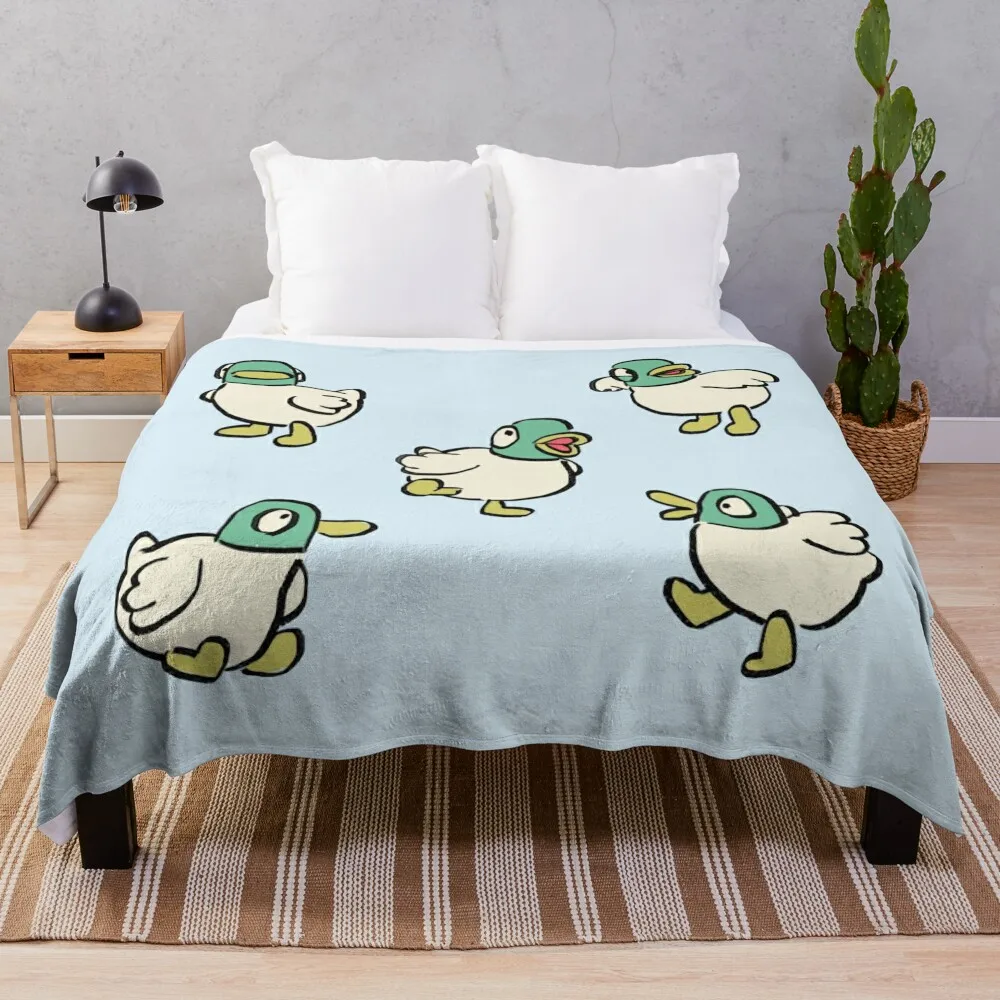 I draw many ducks doing things / sarah and duck Throw Blanket Kid\'S valentine gift ideas Blankets