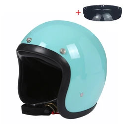 Small TT&COCASCOS 500TX Helmet Low Profile Motorcycle Open Face Helmet Style Korea Japanese Style Retro Shape Motorbike Helmet