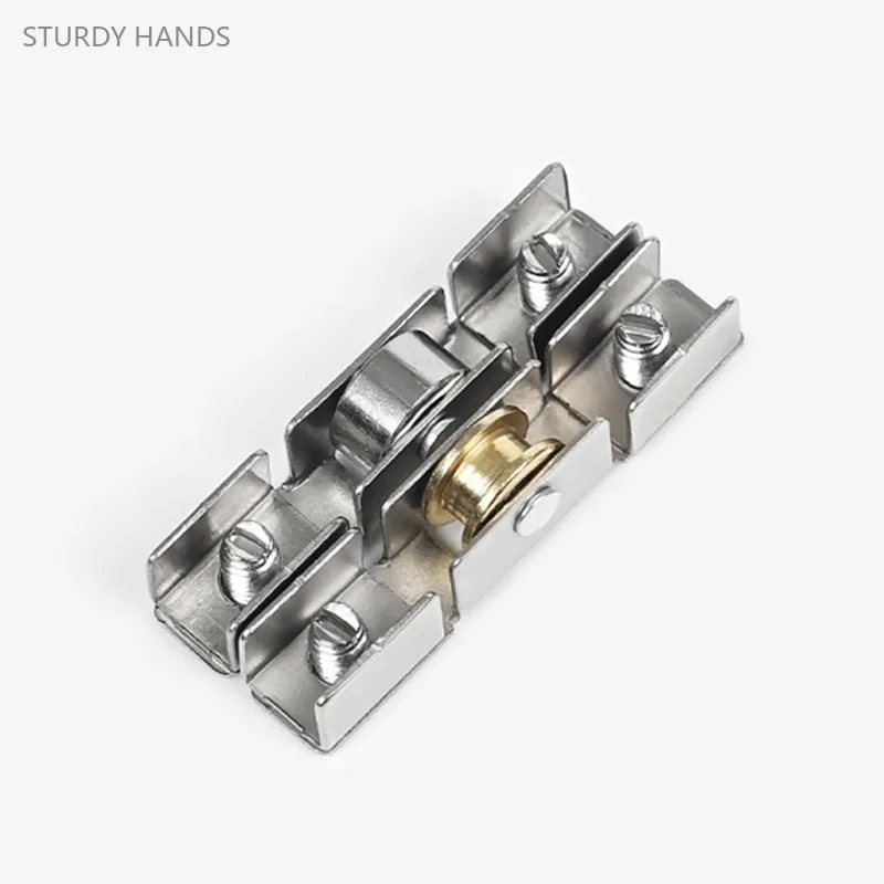 20pcs Aluminum Alloy Window Concave Wheel Sliding Door and Window Pulley Bathroom Sliding Door Track Roller Furniture Hardware