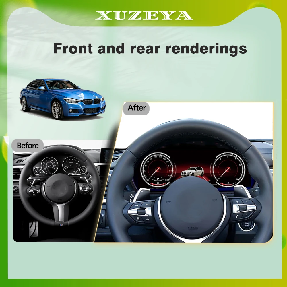 Digital Instrument Cluster For BMW F30 F31 GT-F34 F32 F33 F36 2013–2020 Support CarPlay Speedometer Plug/Play Virtual cockpit