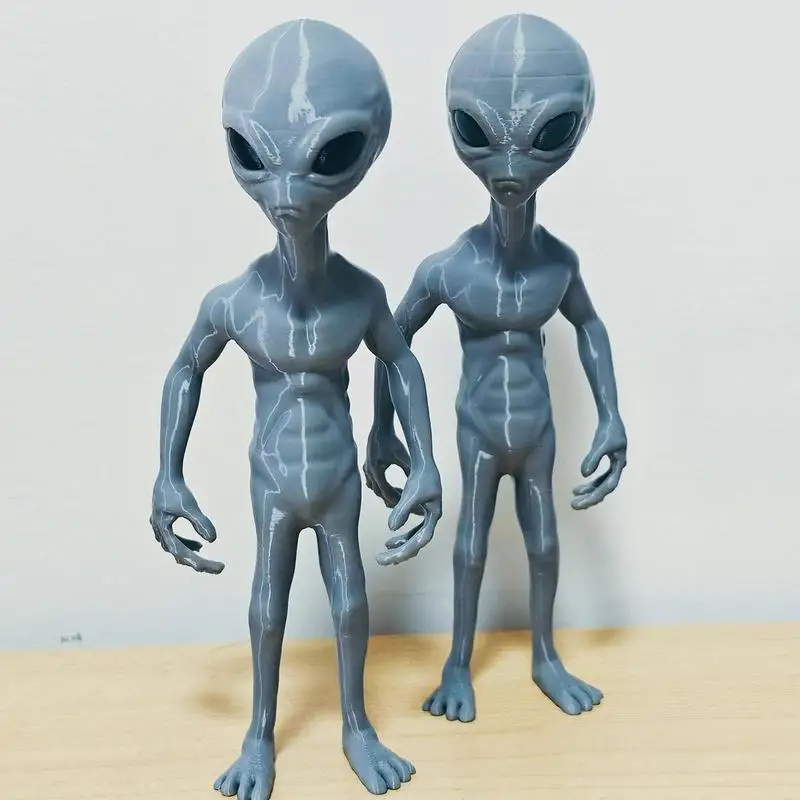 

17cm Roswell Alien Figurine Action Figure 2025 New Self-Made Fdm 3D Printed Small Grey Human Color Molding Boys Gift Desktop Gk