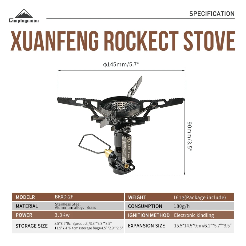 캠프문 2025 기념 야외 부탄 스토브 경량 맞춤 로고 스토브 캠핑 접이식 휴대용 캠핑 가스 스토브