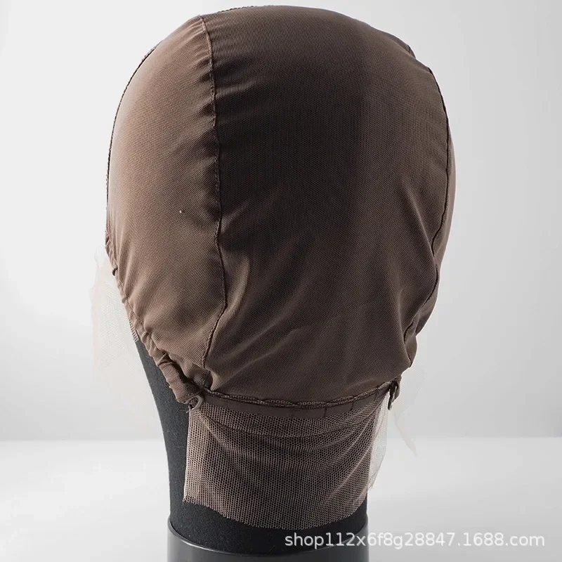 5pcs Half Coverage Wig Cap Front Lace Hairnet Hand Hooked Base Wig Accessory Half Woven Inner Mesh
