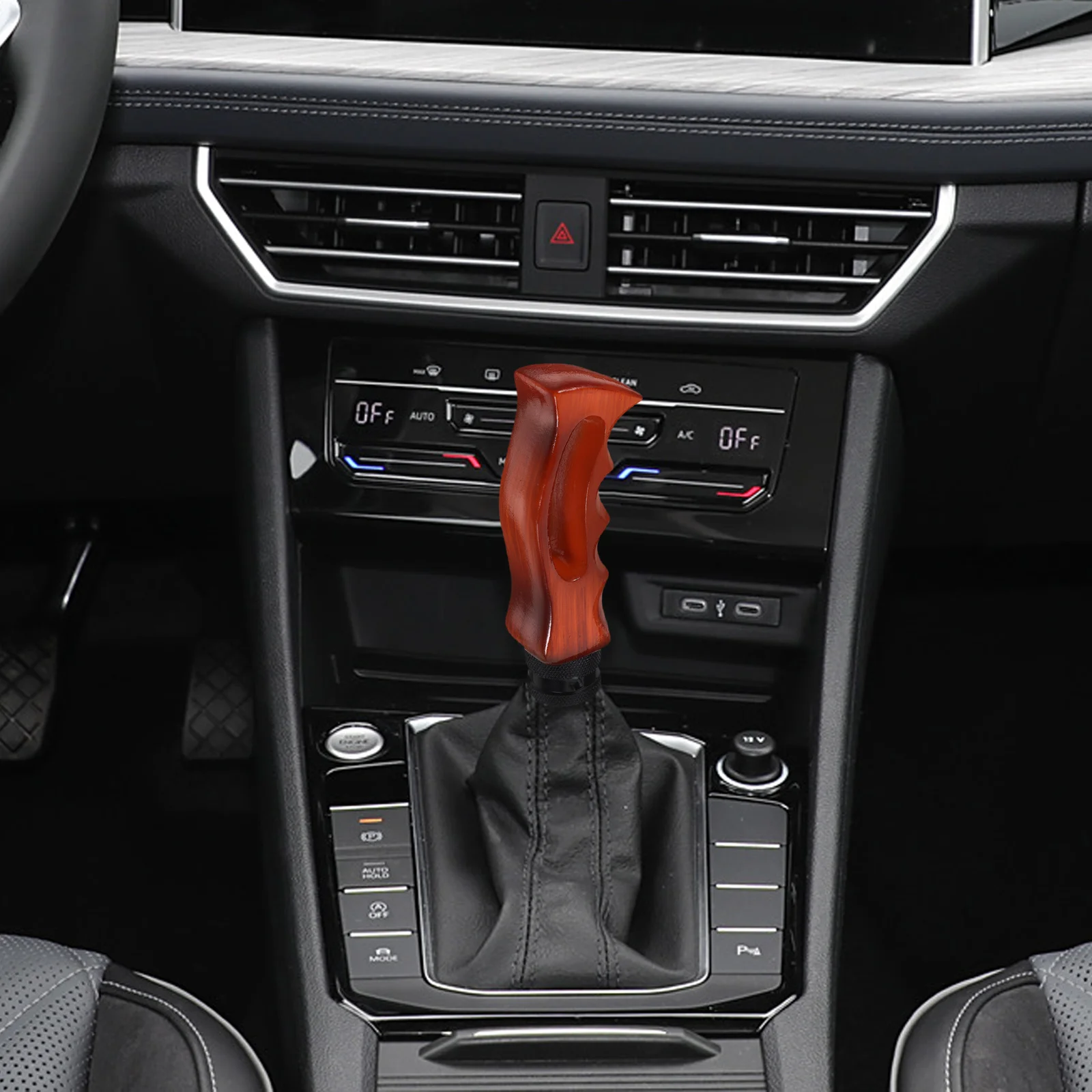 

Car Gear Shift Knob Manual Stick Lever Easy Installation Comfortable Grip Decorative Shift Knob Replacement for Vehicle Interior