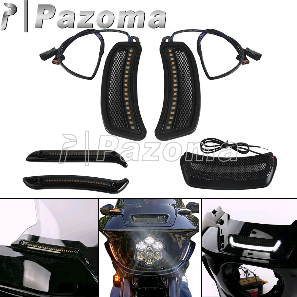 

Обтекатель мотоцикла, накладные фары, передние светодиодные фары, вентиляционные акценты для Harley Low Rider ST FXLRST Low Rider El Diablo FXRST