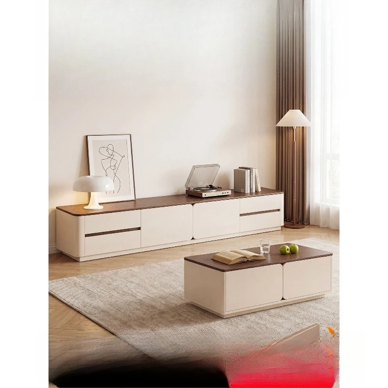 GZ-26 Chinese Antique TV Cabinet, Living Room and Household Integrated Arc Coffee Table Combination Locker,  Storage Cabinet