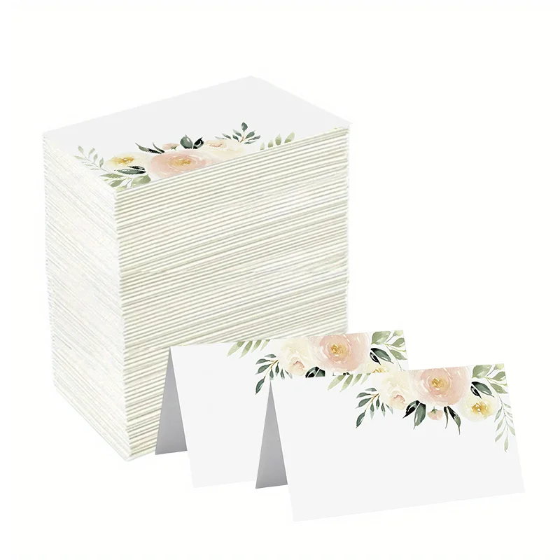 20/50/100 Stück Hochzeit Sitznummer Karte Name Tischkarten Weihnachten Geburtstag Party Rose Grußkarte Tischdekoration