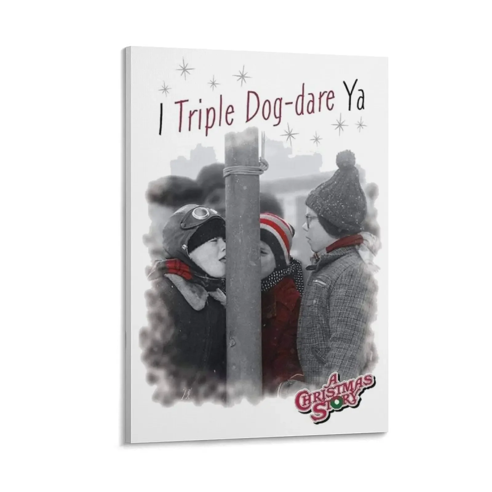 

A Christmas Story ‘I Triple Dog Dare ya' Canvas Painting decoration aesthetic room decorations posters poster aesthetic