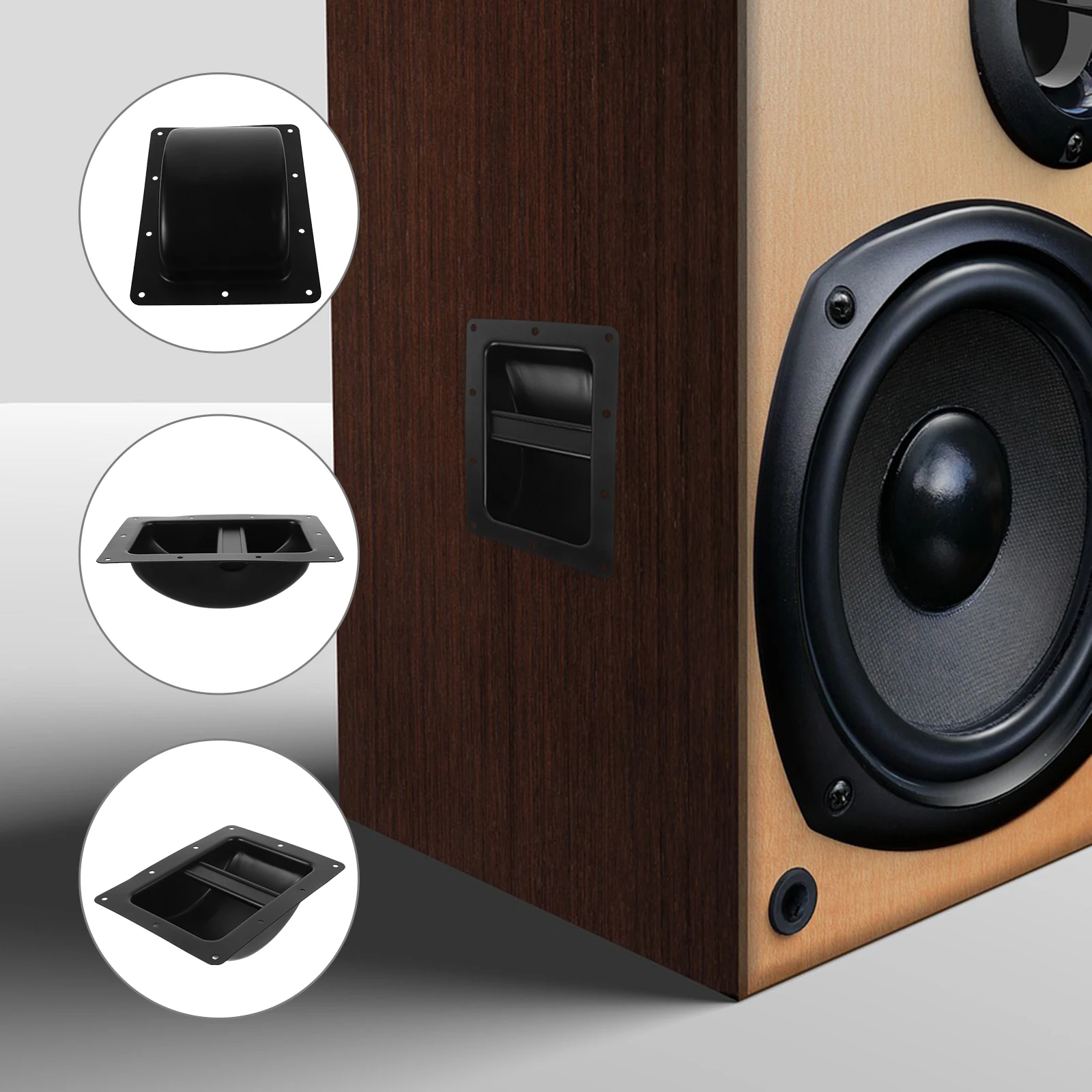 

Recessed Door Handle Speaker Handle Sturdy Iron Flush Mount for Audio Loudspeaker Easy Installation Speaker Accessories