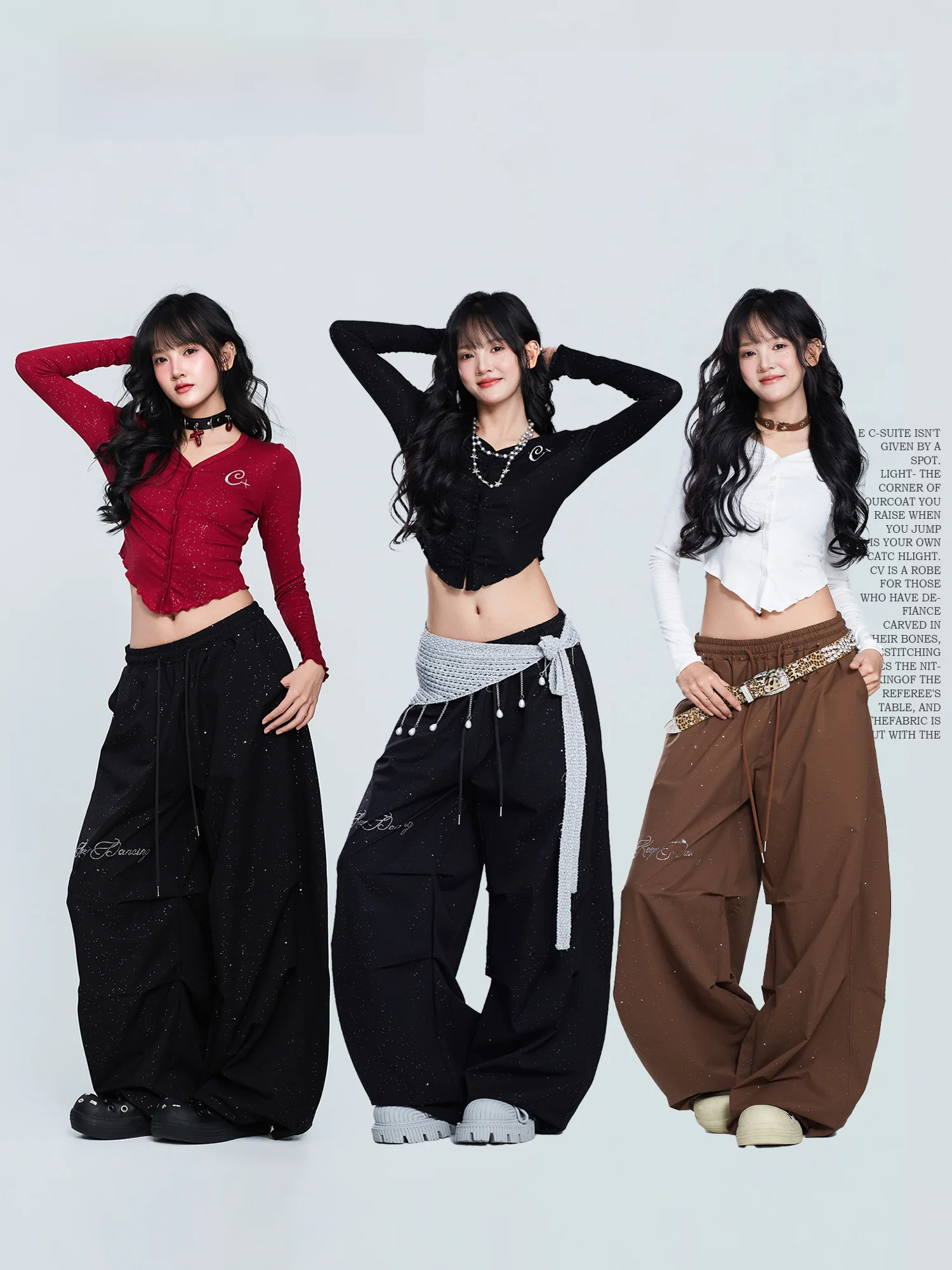 

Модный топ для квадро-данса с блестящими стразами, облегающая джазовая футболка с длинным рукавом, дышащая, приятная к телу, с V-образным вырезом, женская