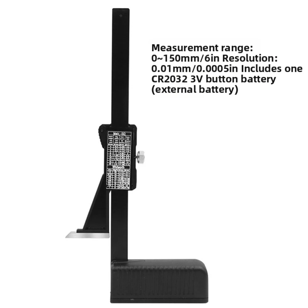 Portable For Woodworking Digital Height Gauge with Magnetic Stability and Precise Resolution for Accurate Cuts