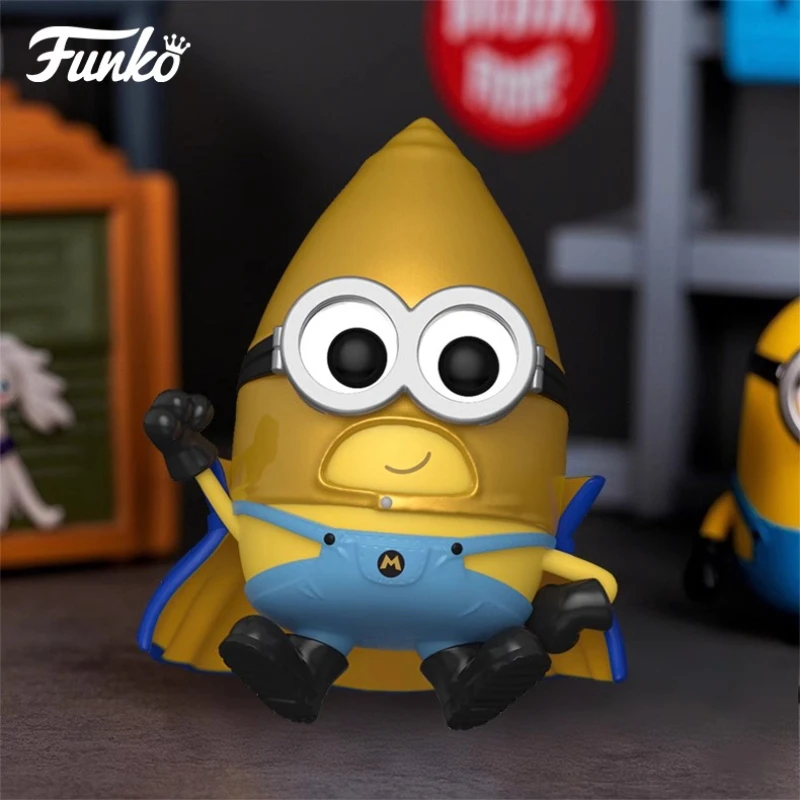 

Genuine Edition FUNKO POP《Despicable Me 4》Minions，Dave，Gus，Jerry Anime Desktop Decoration Ornament Model Toys Collectible Model