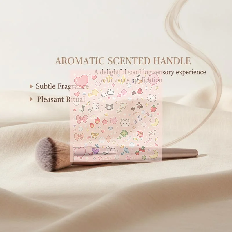 1 Set Champagne Gold Brushes Vegan Cruelty-Free Bristles Makeup Brush Kit All-in-One Full Face & Eye Makeup Kits