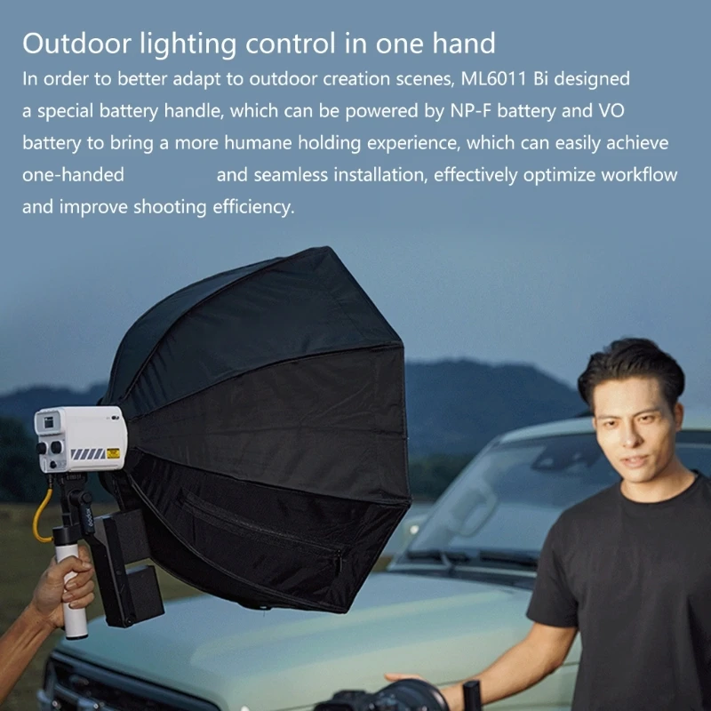 

Multiple Battery Type Supported Bracket for ML60II Bi LED Light Secure Portable