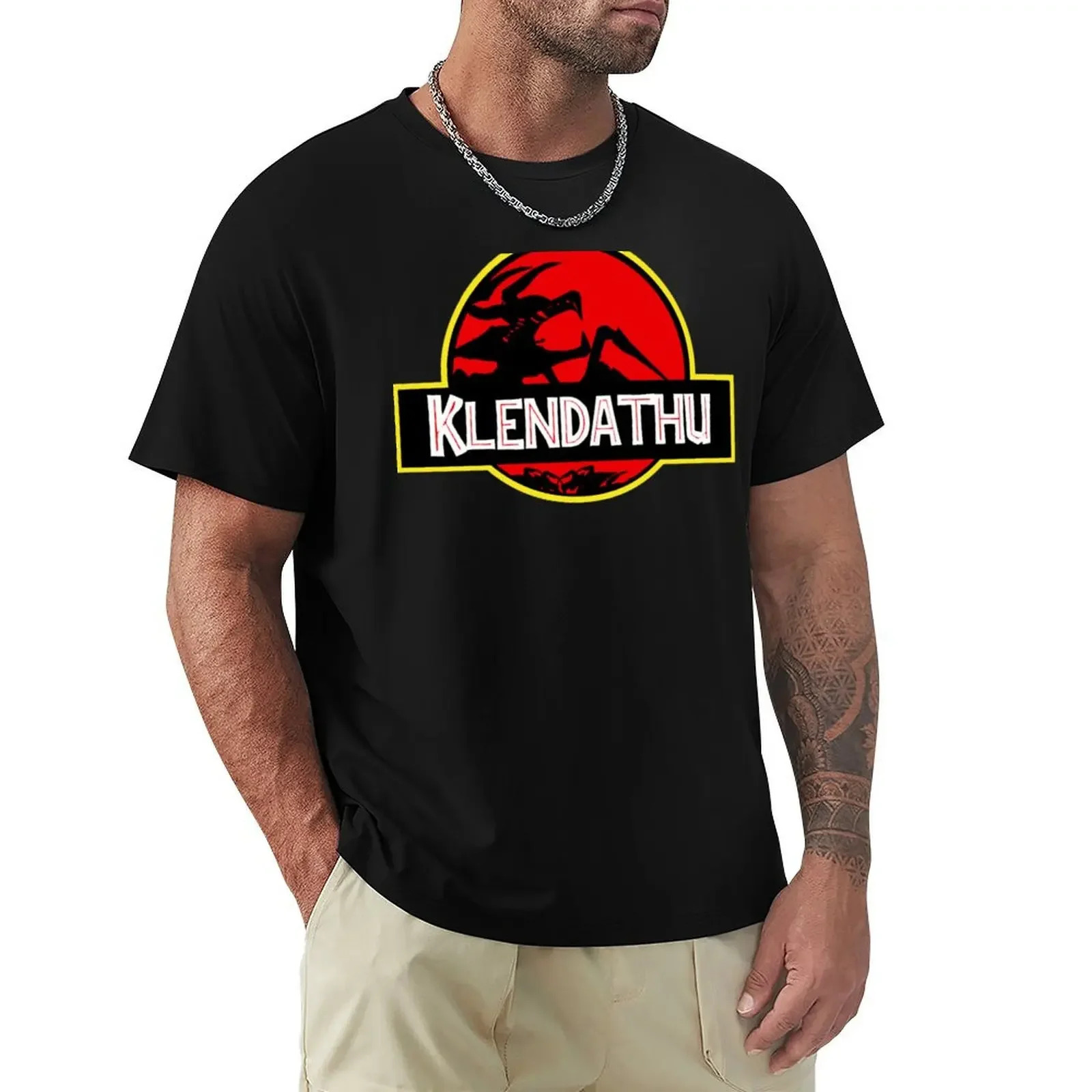 Klendathu - Starship Troopers (Jurassic Park Style) T-Shirt sports fans graphic t shirt vintage t shirts for men graphic