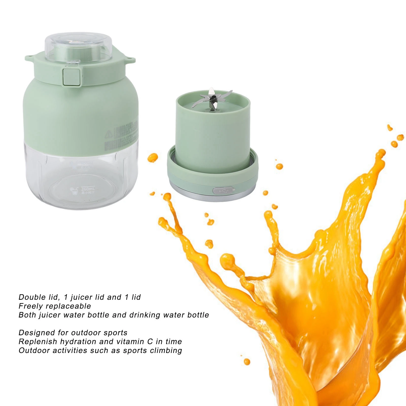 Juicer listrik portabel Blender Cup Mini Mixer Juicer buah ekstraktor makanan Milkshake multifungsi botol olahraga Juicing Cup