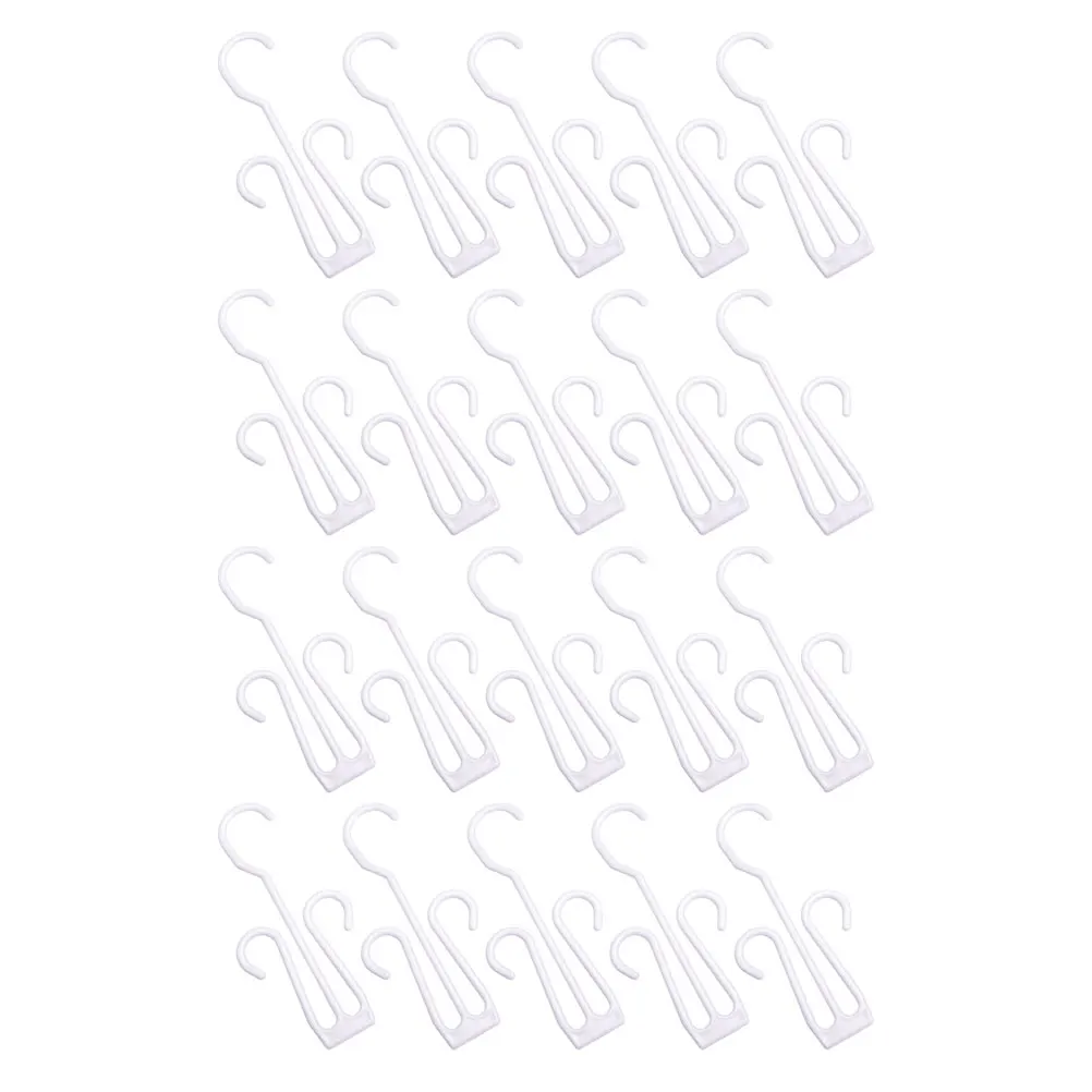

20pcs Shoe Hangers White Plastic Thickened Stable Hooks for Doors Bathroom Fitness Shoes Drying Racks Storage Organizer