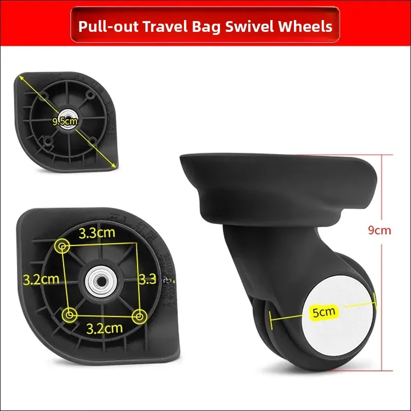    Luggage Wheels Universal Wheel for Carry-On Suitcase Travel Bag Wheels 146 Bag Accessories Summer 2025