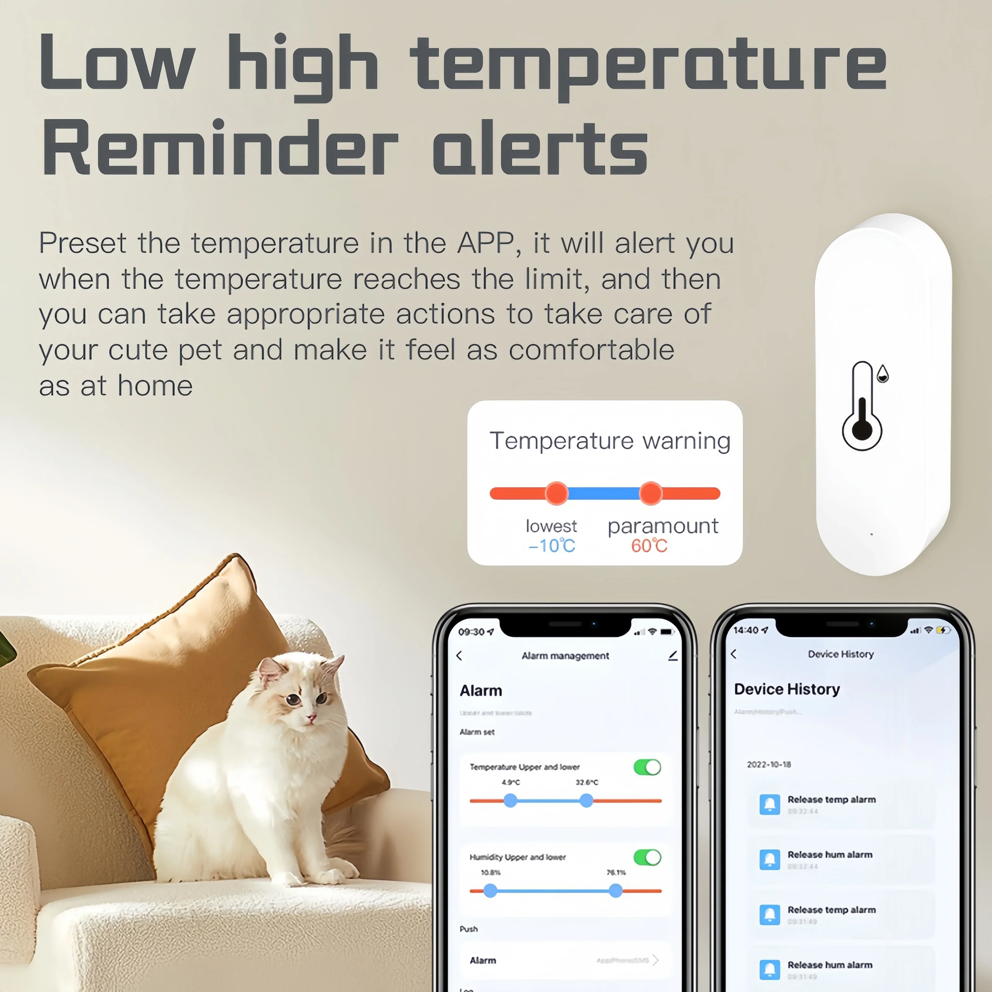 Tuya Zigbee temperature humidity sensor APP Remote Monitor For Smart Home SmartLife WorkWith Alexa Google Assistant Yandex Alice