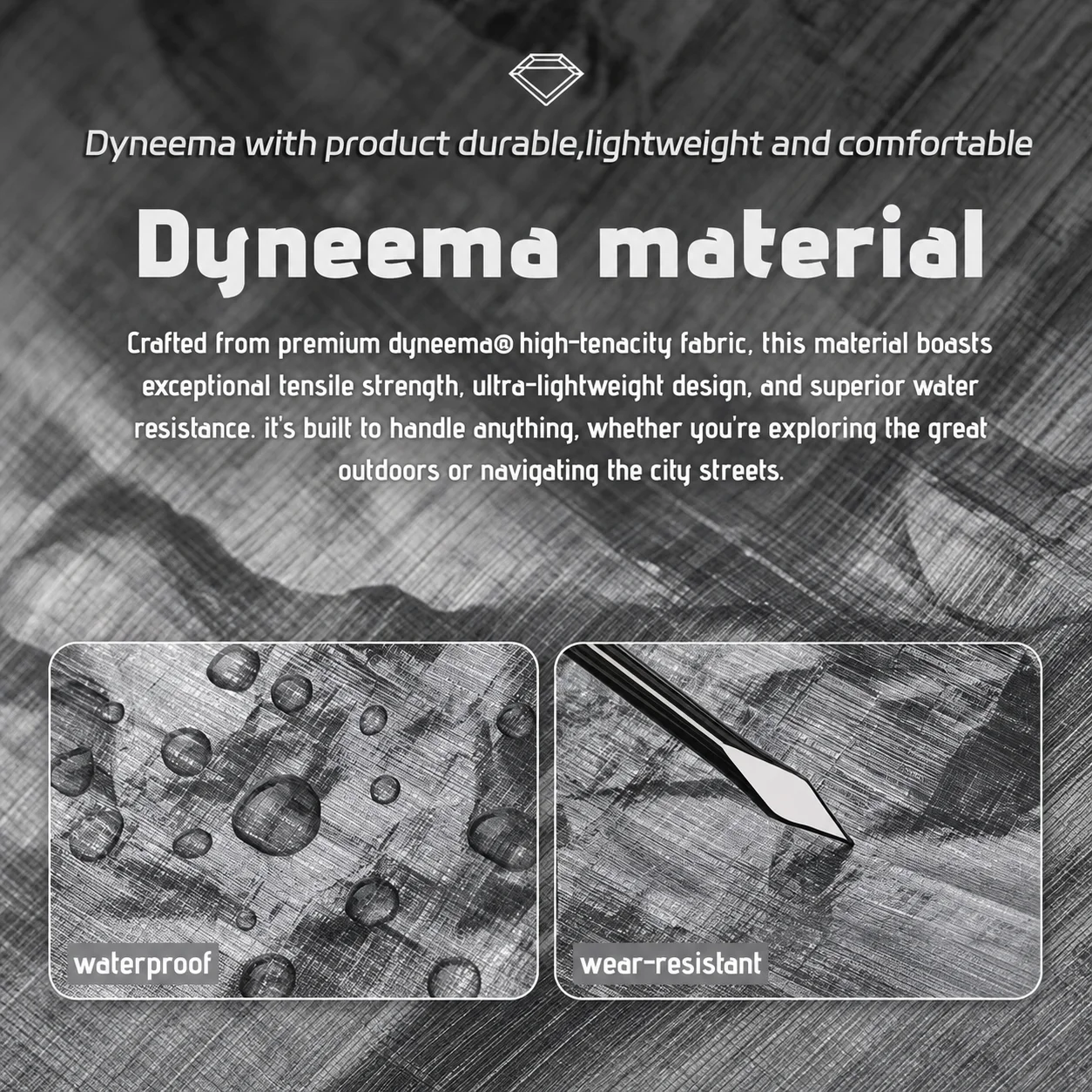 Ultralight Dyneema Storage Pouch Waterproof DCF Dry Bag Camping Gear Organizer YKK Zipper EDC Toiletry Bag Crossbody Handbag