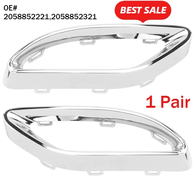 

1 Pair Rear Exhaust Pipe Trim Bezel Fit For Mercedes W177 A W238 E W205 C 2058852221,2058852321
