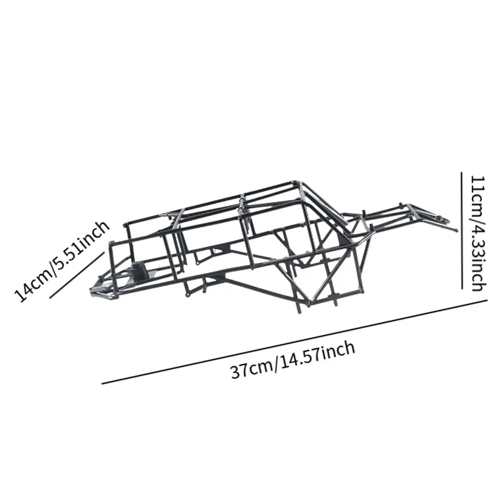 Accessori per telaio per auto RC 1/12 Sostituzione telaio per auto da arrampicata nero Telaio per auto giocattolo