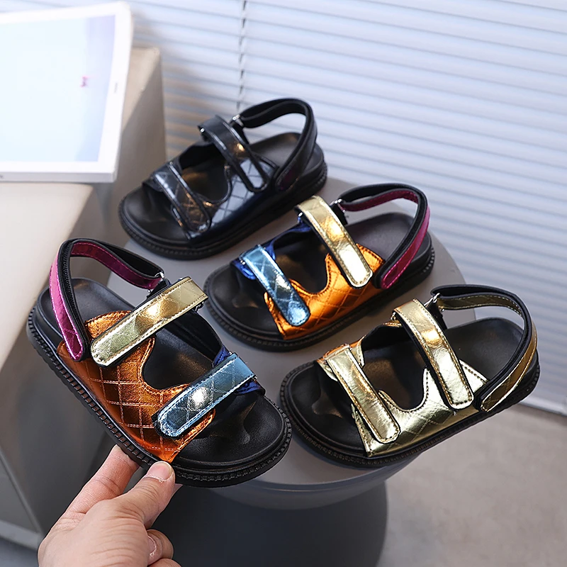 

Kid's Shoes Summer 2026 Boys And Girls Open Toe Sandals Fashionable Soft Soled Beach Shoes Casual Daily Children's Shoes 26-35