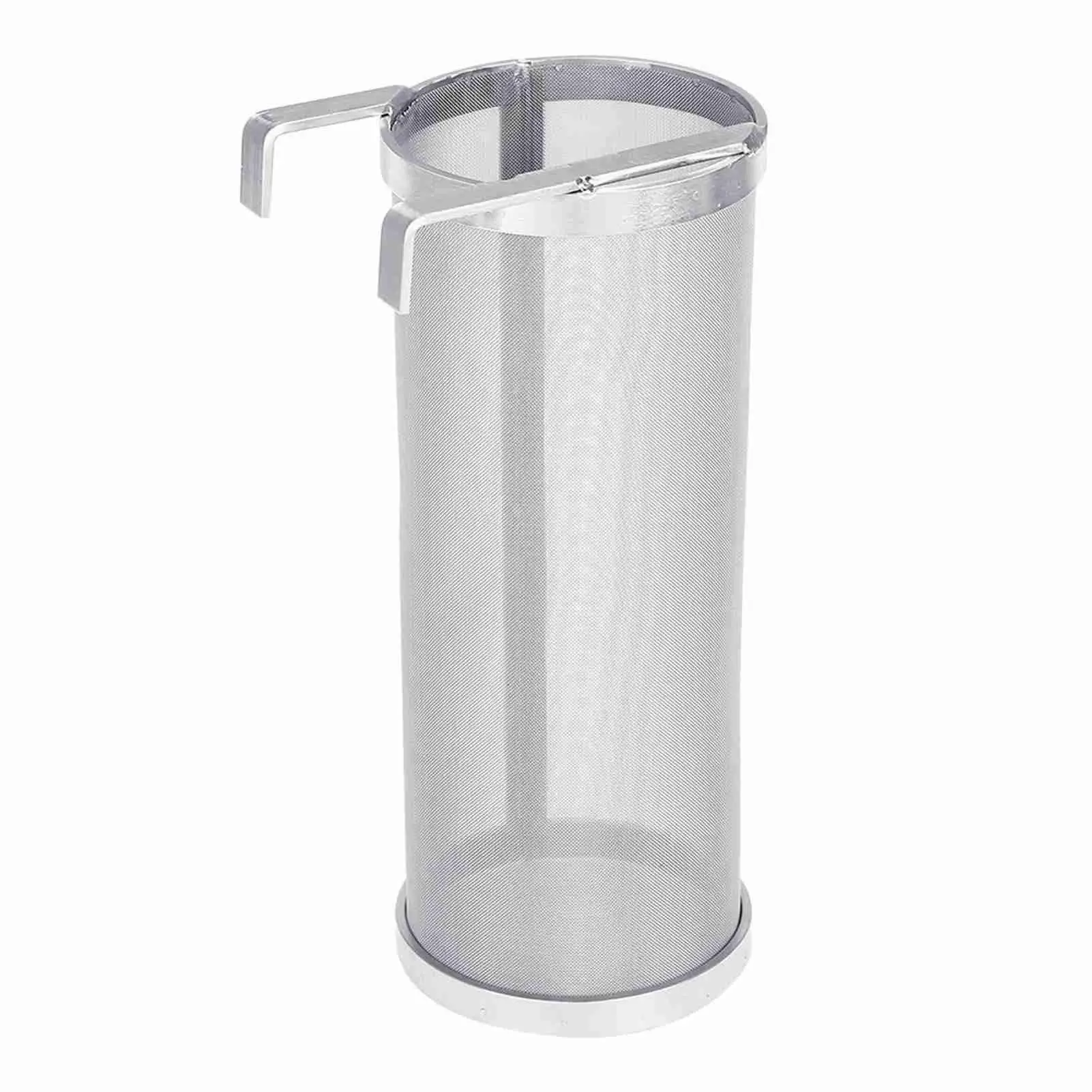 300 Micron Stainless Steel Hop Mesh Filter Strainer with Hook for Home Brewing Beer - Hop Spider Filter