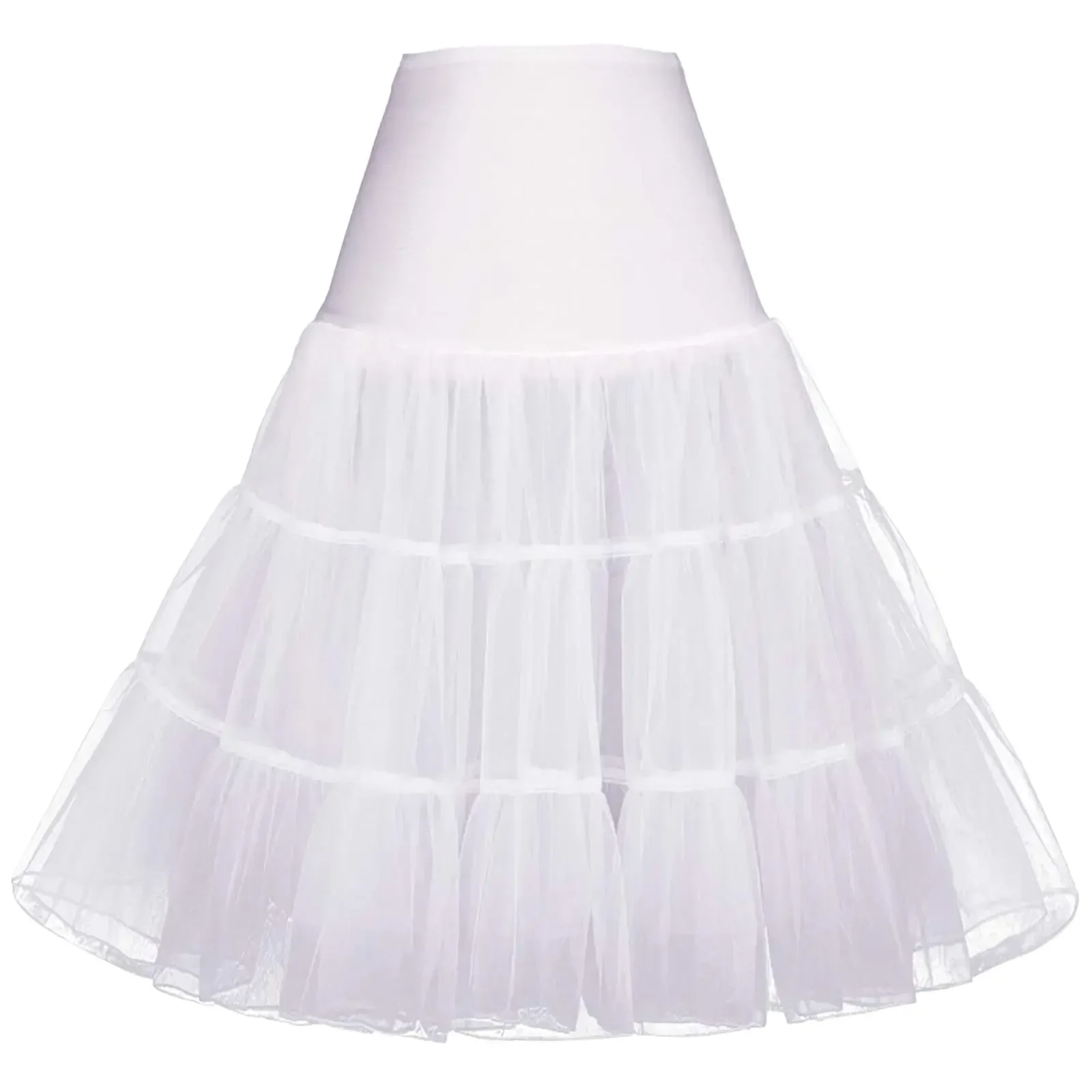 Rok dalam wanita 1950s, rok Dalaman balet Puffy Tutu Crinoline 2024