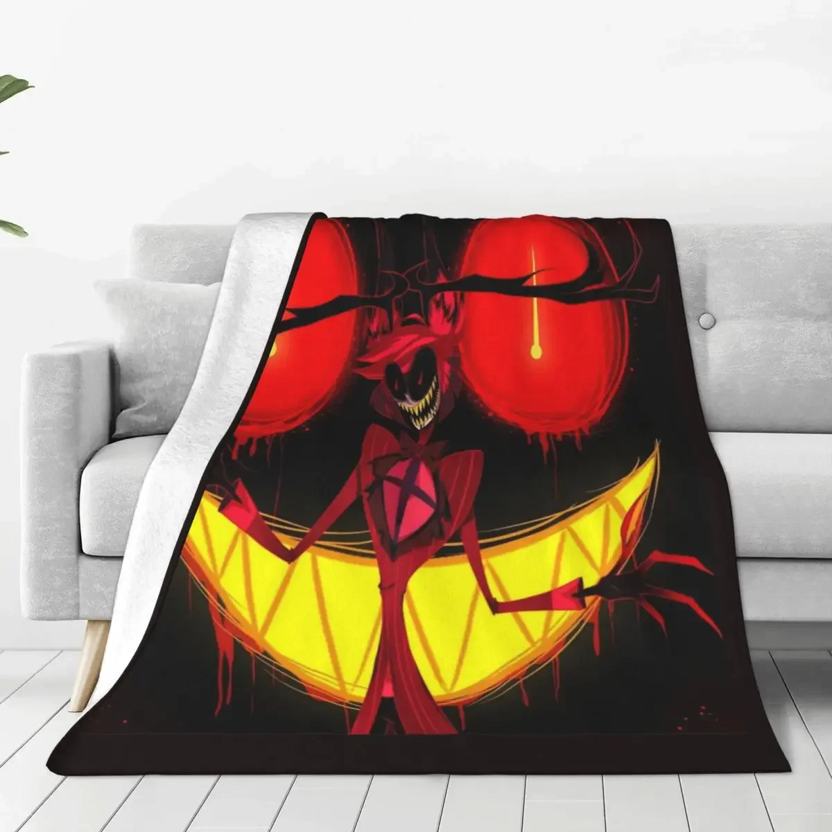 

Одеяло из фланели для отелей Hazbin, винтажное теплое покрывало для дома, ресторана, весна-осень