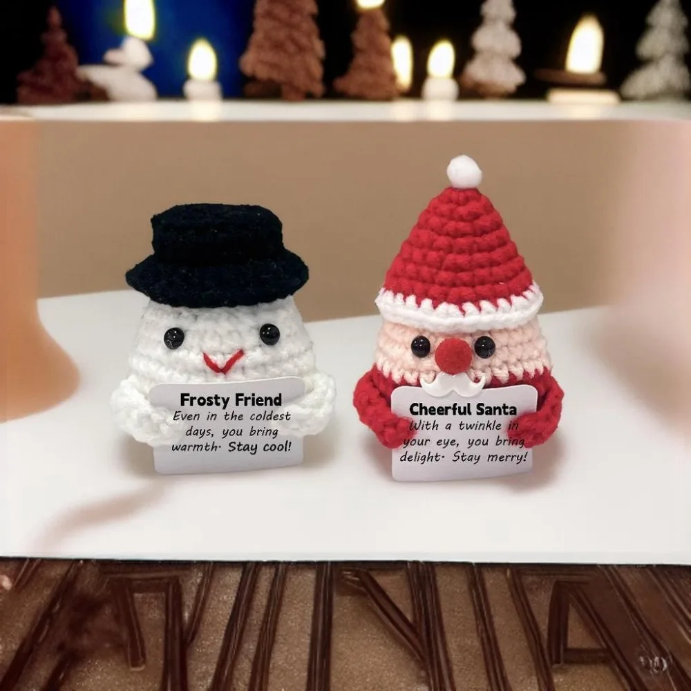 هالوين شبح عيد الميلاد المنسوجة يدويا الطاقة الإيجابية سانتا كلوز الحلي اليدوية دعم ديكور المنزل العاطفي هدية عيد الميلاد