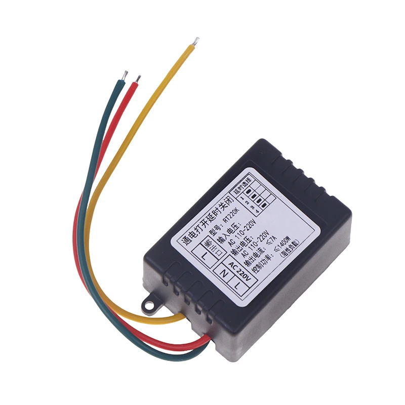 YS-RT220K Delay Timer Switch AC 110V~250V Mini Power On Delay Time Relay For Countdown Timer Wall Switch Of Bathroom Fans