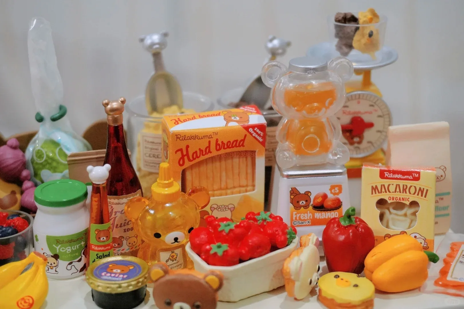 Re-Ment リラックマEasy Bear'S Natural Market Shopping Refrigerator Food Convenience Storere-Ment Miniaturization Action Figure Gift