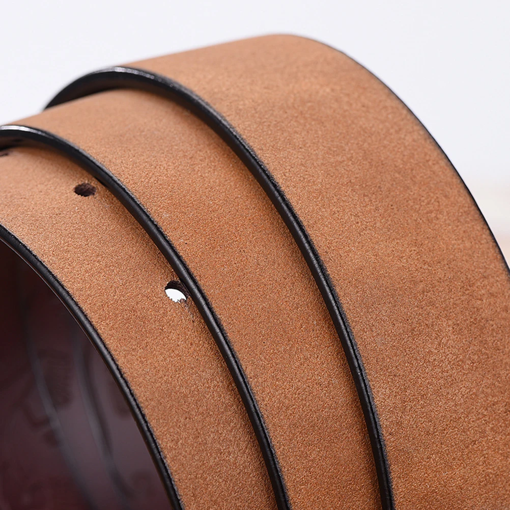 

Belt for Women Vintage Style Flower Shape Buckle Debossed Design Classic Belts Ladies Daily Use