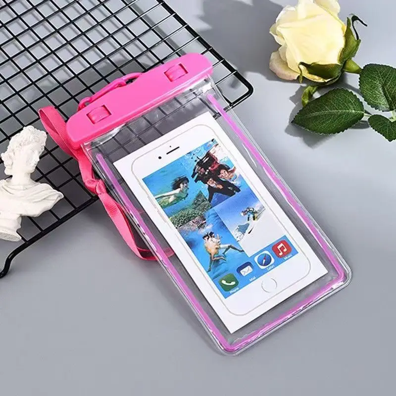 Night Light Mobile Phone Waterproof Bag Cover For iphone Samsung Huawei Swim Diving Water Wading Mobile Phone Protective Case view 4