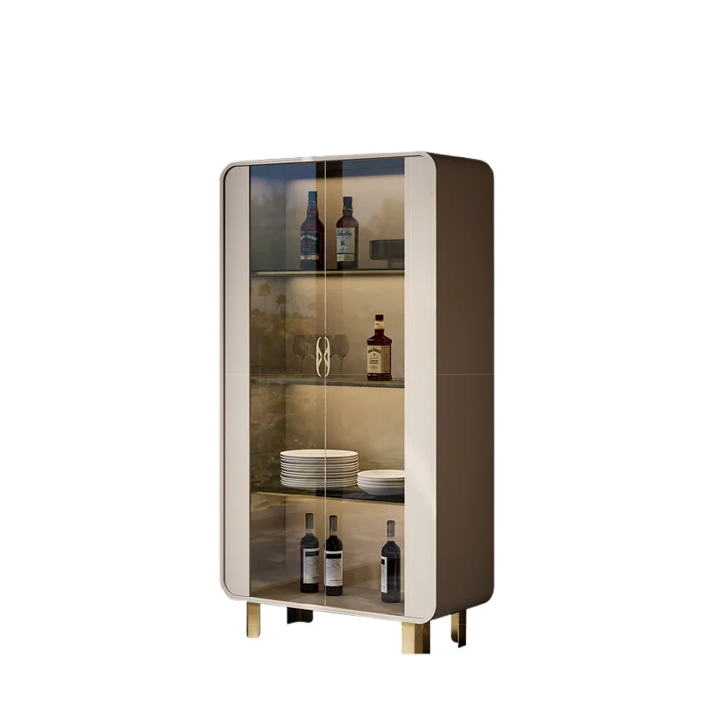 LMM light luxury glass wine cabinet wine cabinet restaurant wall storage room fashion bookshelf